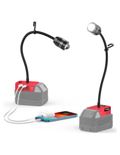 Luz de trabajo LED LIVOWALNY 20W 2000LM con USB-C