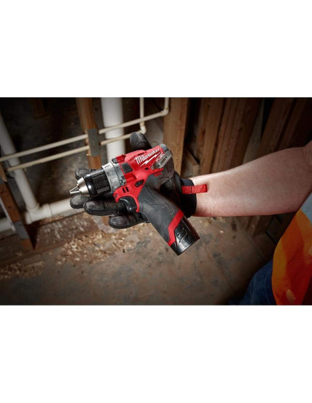 Taladro de Percusión Inalámbrico Milwaukee M12 FUEL 12V 2Ah