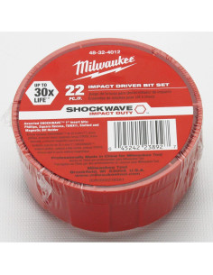 Juego de Puntas de Impacto Milwaukee 22 Piezas 48-32-4012 2