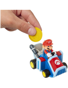 Conjunto de Coches de Carreras Retroceso Super Mario - Mario y Yoshi 2