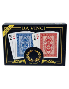 Barajas de Póker DA VINCI 100% Plástico Lavables Set 2