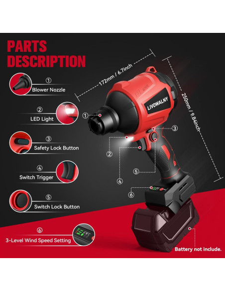 Soplete Inalámbrico Milwaukee 18V 350W Control T