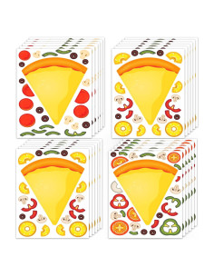 Stickers de Pizza para Niños Edgewood Toys - 24 Hojas Creativas