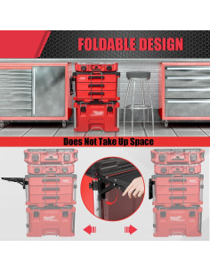 Mesa Plegable BPOPO para Herramientas Milwaukee Packout 2