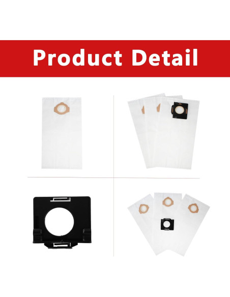 Bolsas de Polvo Fleece 49-90-2016 para Aspiradora MILWAUKEE