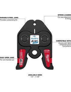 Mandíbula de Prensa Milwaukee 19 mm para M18 FORCE LOGIC 2