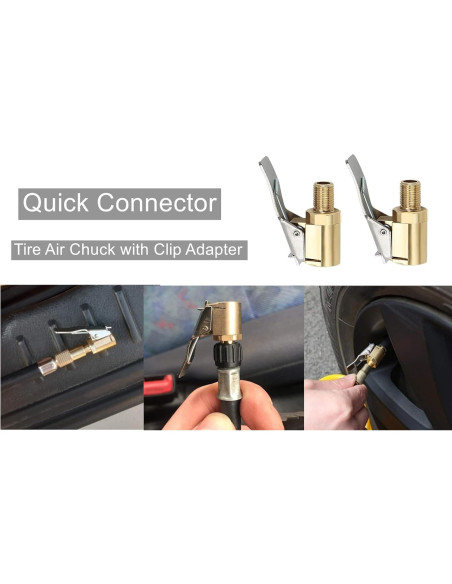 Adaptador de Inflador de Neumáticos LDCRE 8mm Sin Fugas