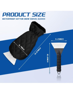 Raspador de Hielo con Guante Kutyun 38x18cm Impermeable 2