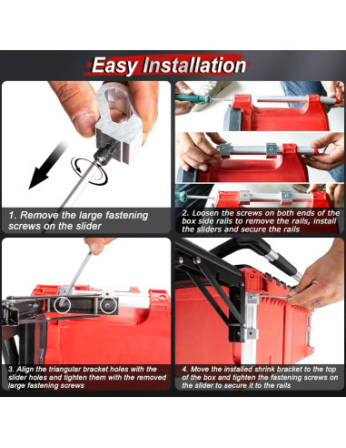 Soporte Plegable DNShorix para Caja de Herramientas 2,20 kg