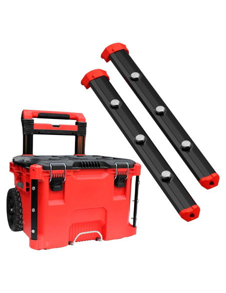 Rieles Alpha para Milwaukee Packout 320mm - Negro