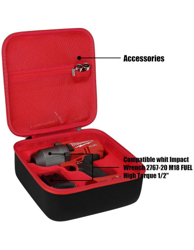 Funda Dura Khanka para Milwaukee 2767-20 M18 1/2" Impacto