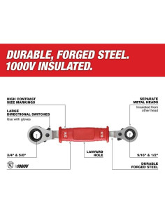 Llave de caja aislada 4 en 1 Milwaukee 48-22-9212 1000V 2
