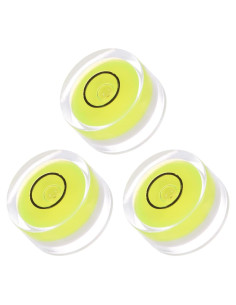 3 Niveles de Burbuja Circulares Kozelo 19mm Mini Herramientas