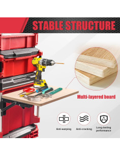 Mesa Plegable BPOPO para Herramientas Milwaukee Packout 2