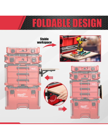 Mesa Plegable BPOPO para Herramientas Milwaukee Packout