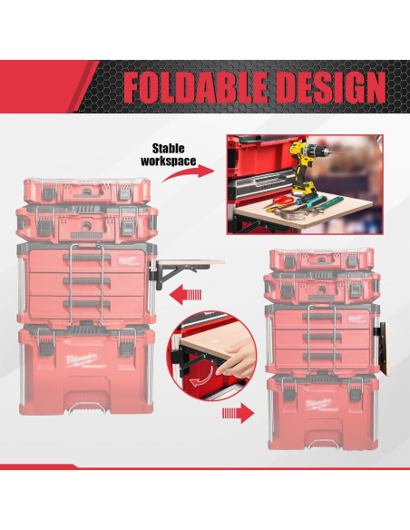 Mesa Plegable BPOPO para Herramientas Milwaukee Packout