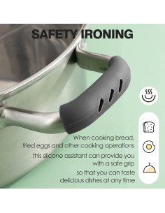 6 Cubiertas de Mango de Silicona UAIAGM Resistentes al Calor 2