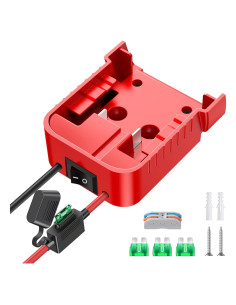 Adaptador de Batería Milwaukee M18 18V con Fusible y Cable