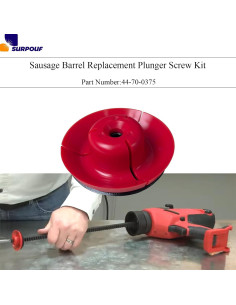 Kit de Tornillo de Reemplazo 44-70-0375 para Émbolo de Barril de Salchicha 20 oz - SURPOUF 2
