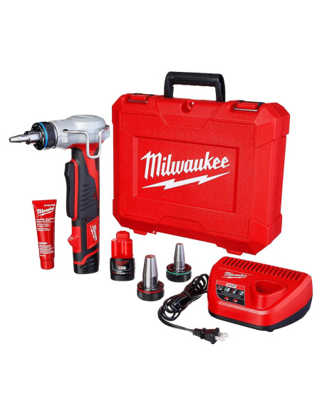 Kit Expansión PEX M12 Milwaukee 3 Cabezas y Baterías