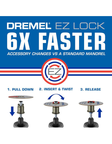 Kit de Accesorios Dremel 160 Piezas con EZ Lock