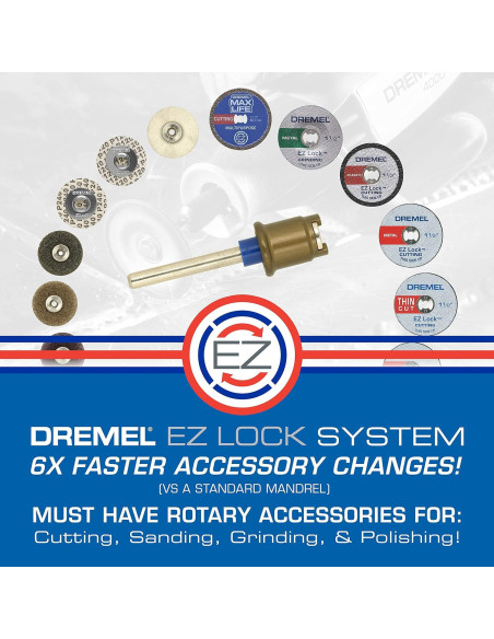 Kit de Accesorios Dremel 160 Piezas con EZ Lock