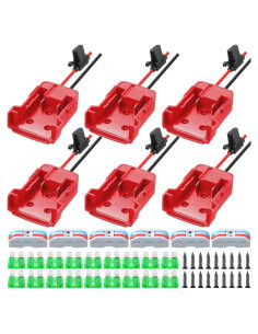 Adaptador de Batería Pickmesh 6 Pzs Compatible Milwaukee 18V