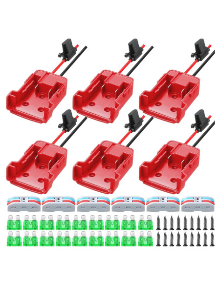 Adaptador de Batería Pickmesh 6 Pzs Compatible Milwaukee 18V