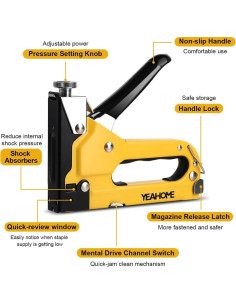 Grapadora Manual YEAHOME 4-en-1 con 4000 Grapas 2