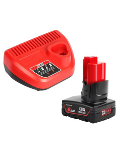 Cargador y Batería 12V 6.0Ah TENMOER para Milwaukee