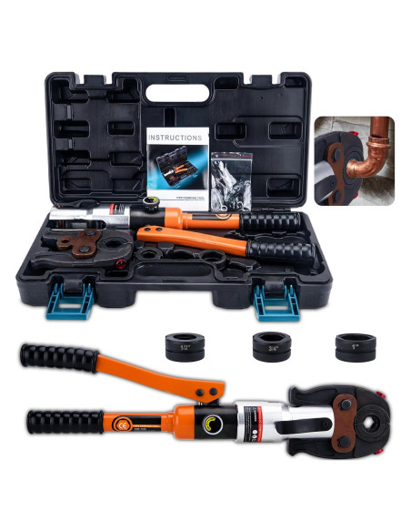 Herramienta de Crimpado ASDFGHT Tubos de Cobre 1,27-2,54 cm