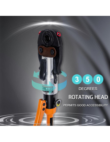 Herramienta de Crimpado ASDFGHT Tubos de Cobre 1,27-2,54 cm