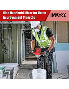Mezclador de Cemento IMAYCC 2100W 6 Velocidades Portátil 2