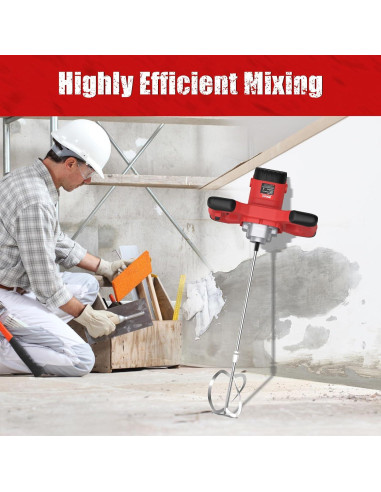 Mezclador de Cemento IMAYCC 2100W 6 Velocidades Portátil