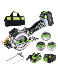Sierra Circular Mini WORKPRO 20V 4-1/2" Inalámbrica