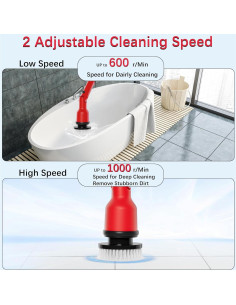 Cepillo Eléctrico Giratorio ThagBrco 8 en 1 1000 RPM 2