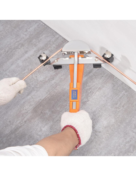 Dobladora de Tubos VEVOR 1/4"-7/8" 90 con 7 Matrices