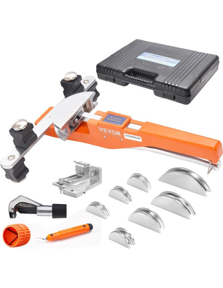 Dobladora de Tubos VEVOR 1/4"-7/8" 90 con 7 Matrices