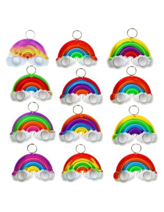 24 Mini Pop Fidget Burbuja Arcoíris HOZKEAP para Niños y Adultos