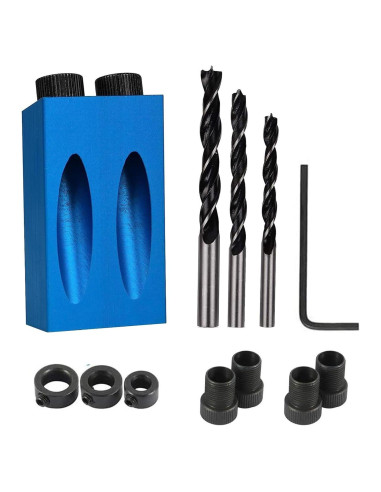 Kit de Plantilla de Agujeros VELNUT 14 Piezas - Carpintería