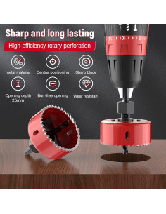 Kit de Sierras de Corona 12 Piezas Shihan-Xingyu 19-64mm 2