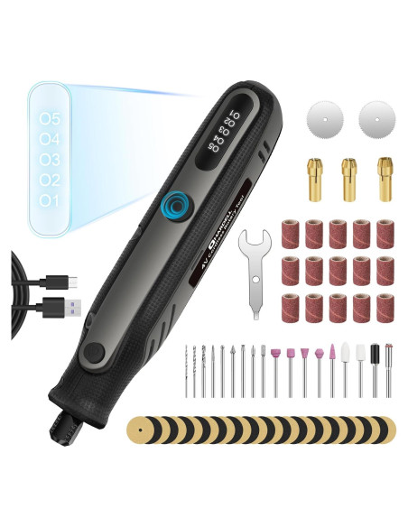 Herramienta Rotativa Inalámbrica HARDELL 4V 69 Accesorios