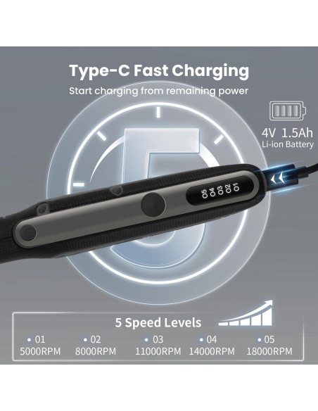 Herramienta Rotativa Inalámbrica HARDELL 4V 69 Accesorios