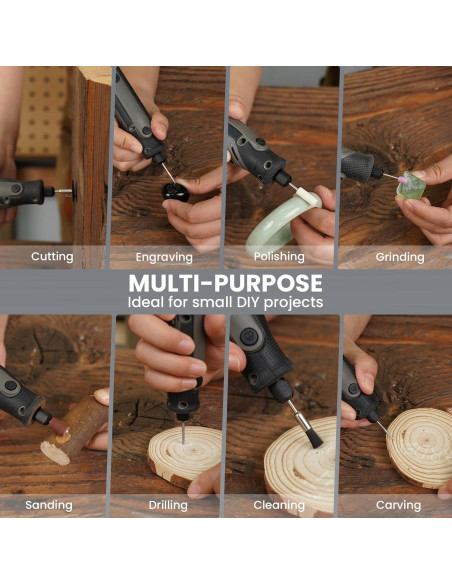 Herramienta Rotativa Inalámbrica HARDELL 4V 69 Accesorios