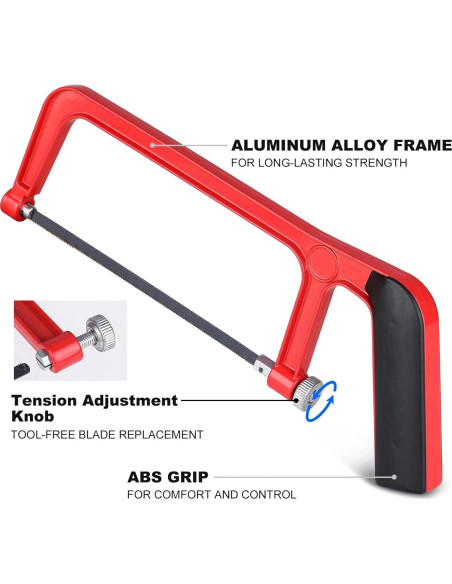 Sierra de Arco HAUTMEC 150mm con Caja de Inglete Ajustable