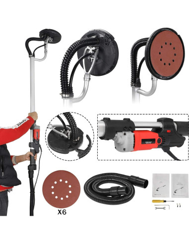 Lijadora de Yeso F2C 800W 6 Velocidades 6 Discos 22,35cm