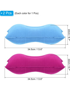 Almohada Inflable PATIKIL 2 Piezas Camping Soporte Cuello 2