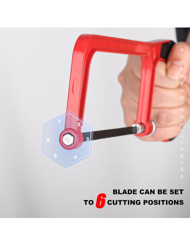 Sierra de Arco HAUTMEC 150mm con Caja de Inglete Ajustable