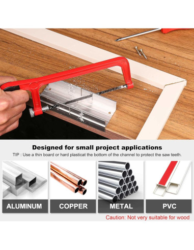 Sierra de Arco HAUTMEC 150mm con Caja de Inglete Ajustable