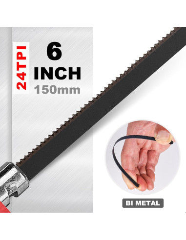 Sierra de Arco HAUTMEC 150mm con Caja de Inglete Ajustable